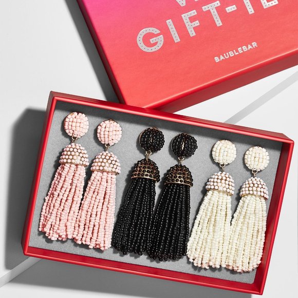 Baublebar Triple Threat Tassel Earring Gift Set - Picture 1 of 3